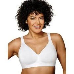 Playtex 18 Hour Cotton Stretch Wireless Full Coverage Bra US474C 40D WHITE